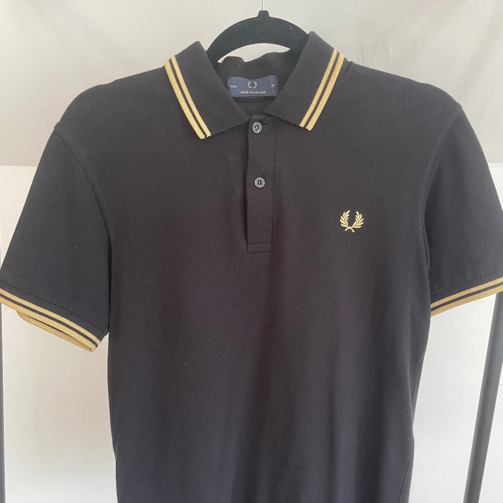 Fred Perry polo xs black/champagne